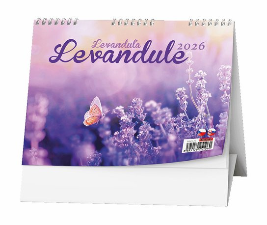 Levandule 2025 - stolní obrázkový kalendář