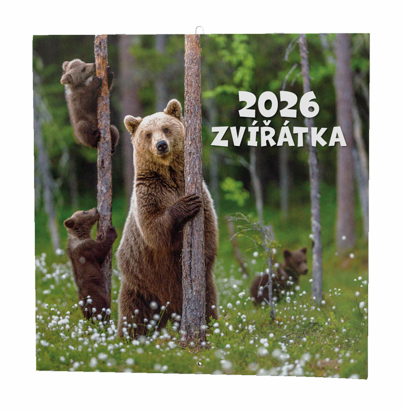 Zvířátka 2026 - nástěnný kalendář - kniha z kategorie Nástěnné kalendáře
