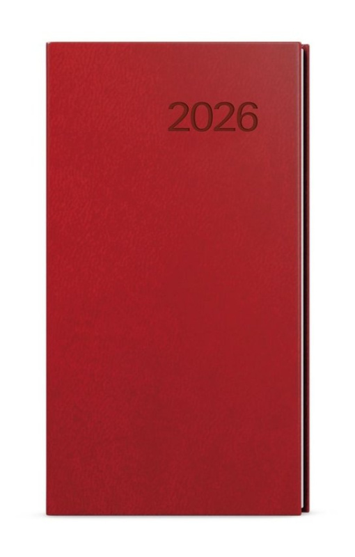 Týdenní diář 2026 Jakub Vivella kapesní bordó