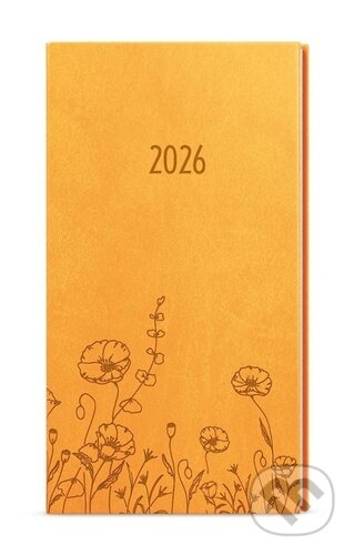 Týdenní diář 2026 Jakub Vivella s ražbou kapesní okrová Louka