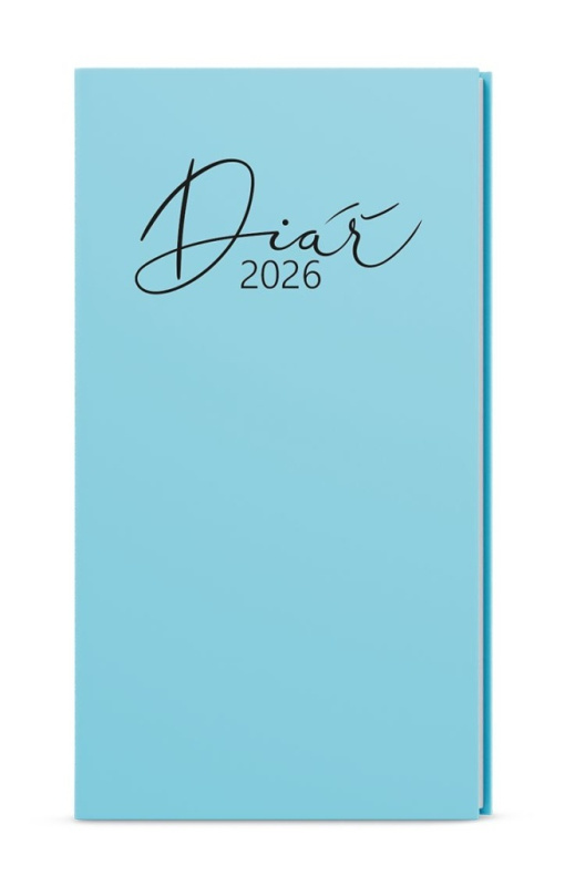 Baloušek Pastel 2026 - kapesní diář - modrý