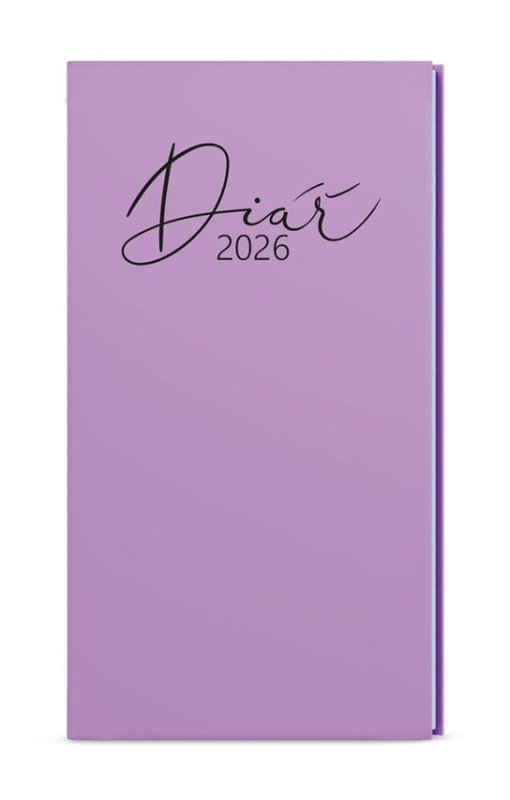 Baloušek Pastel 2026 - kapesní diář - fialový