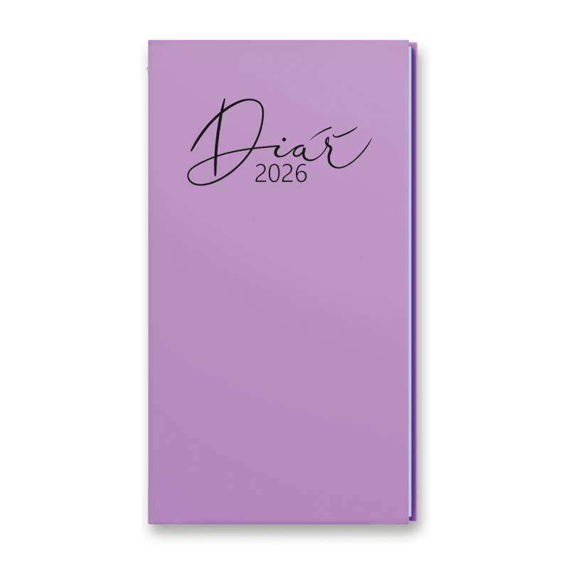 Baloušek Pastel 2026 - kapesní diář - fialový