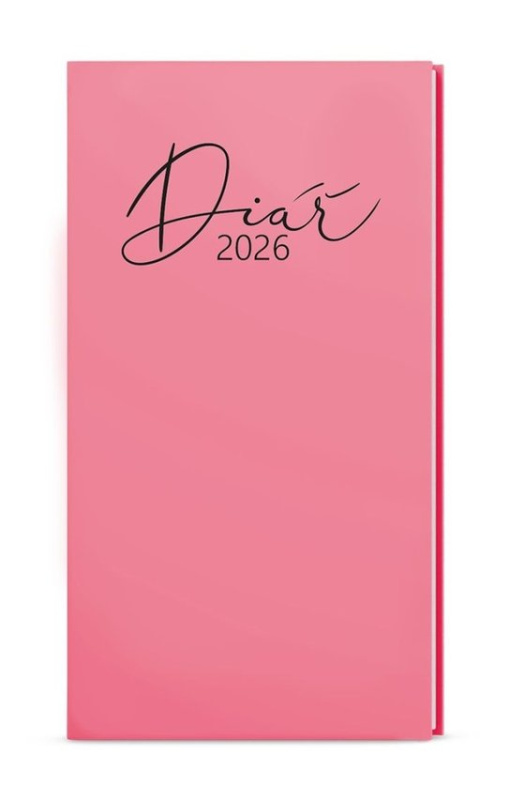 Baloušek Pastel 2026 - kapesní diář - růžový