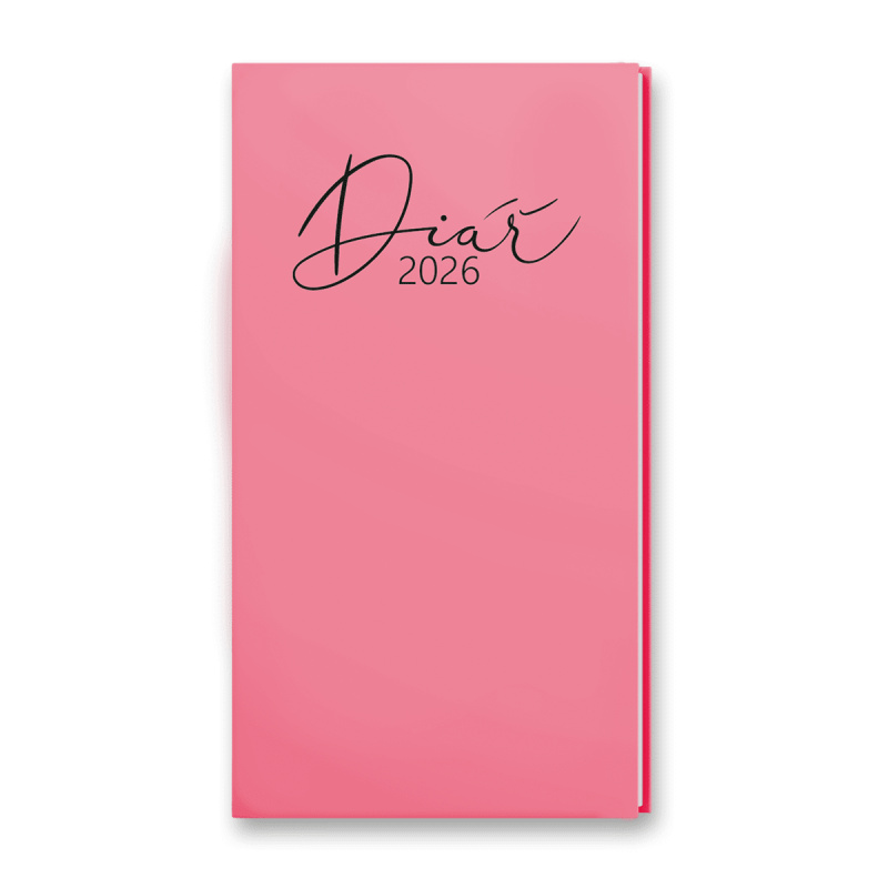 Baloušek Pastel 2026 - kapesní diář - růžový