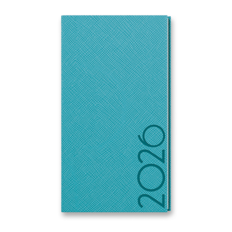 Diář Tora 2025 - kapesní, týdenní, tyrkysový