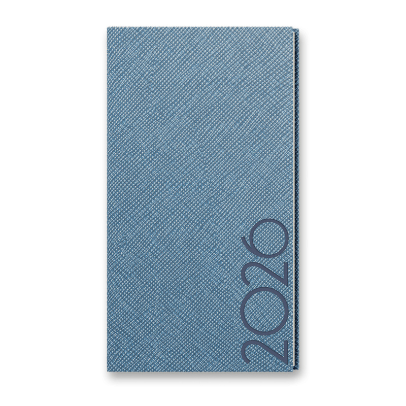 Diář Tora 2025 - kapesní, týdenní, modrošedý