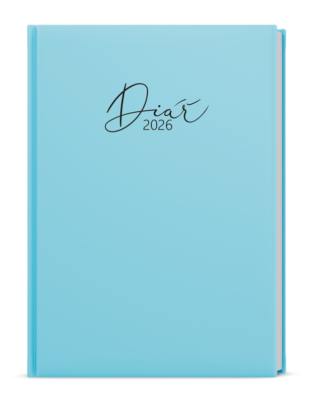 Baloušek Pastel 2026 - týdenní diář A5 - modrý