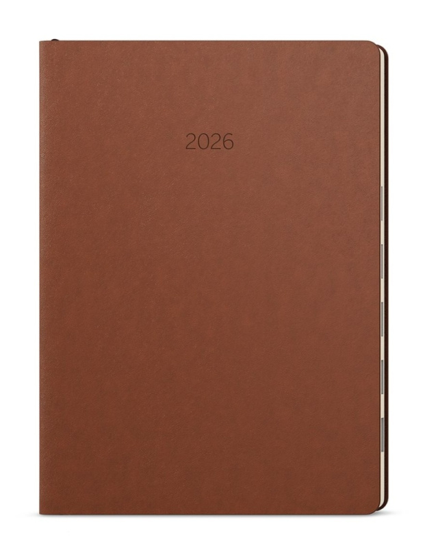 Denní diář 2026 Maxim B5 Hnědá - kniha z kategorie Zápisníky, kalendáře