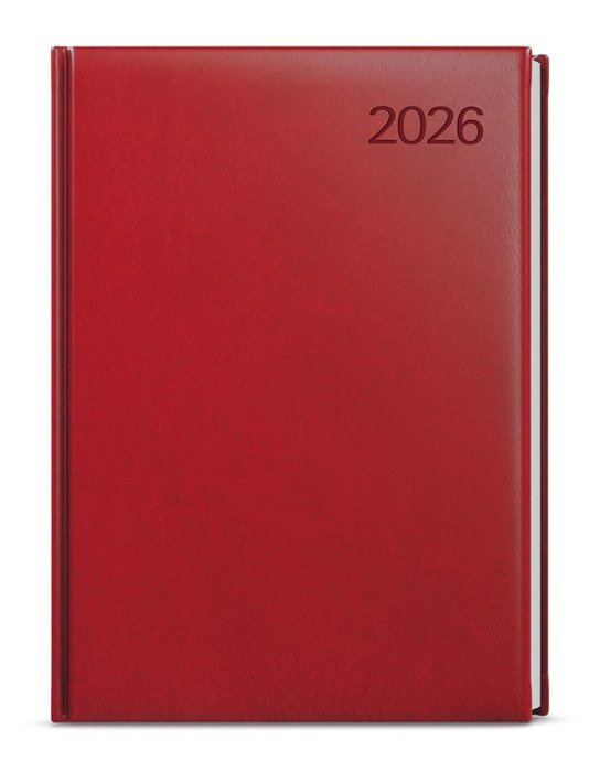 Denní diář 2026 Goliáš Vivella A4 bordó