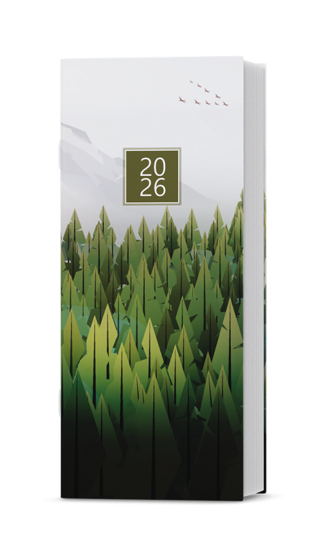 Baloušek Lamino 2026 - měsíční diář - les