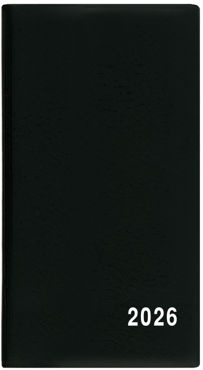 Měsíční diář 2026 Baloušek kapesní Františka - PVC černá