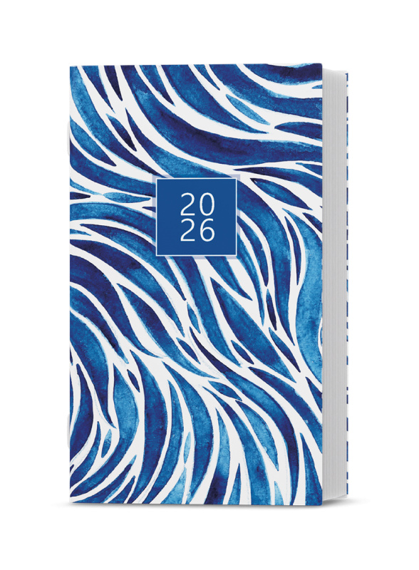 Měsíční diář 2026 Baloušek kapesní Marika - lamino - Modrá