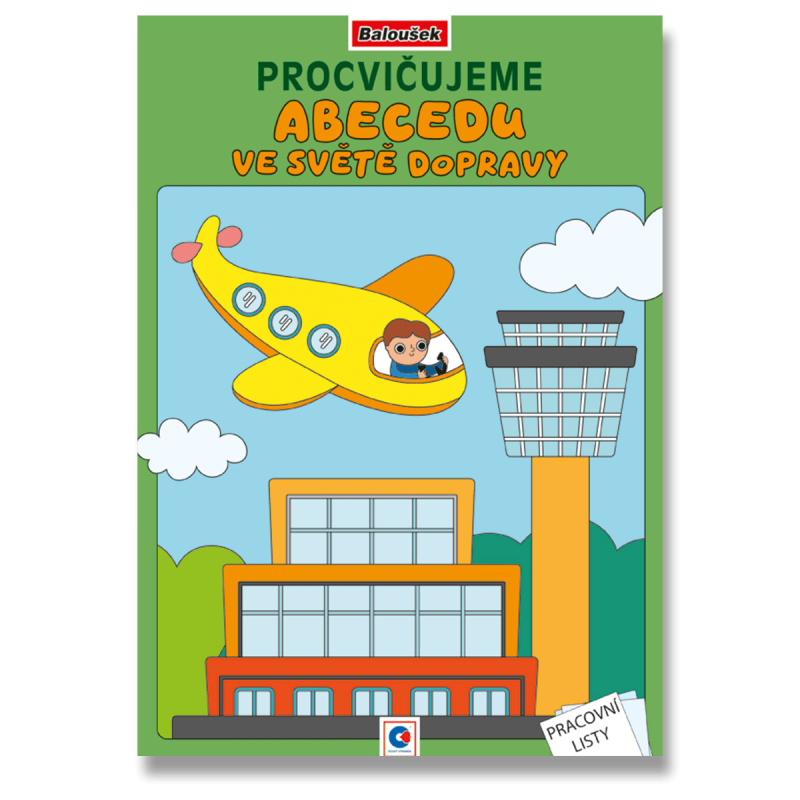 Baloušek Procvičujeme abecedu Ve světě dopravy - omalovánky - A4
