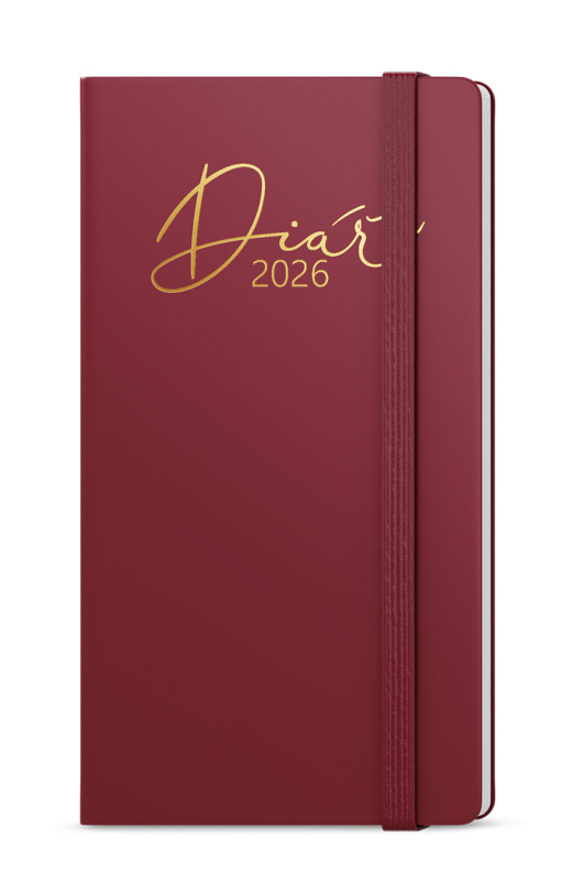 Týdenní diář 2026 Jakub Luxi kapesní bordó