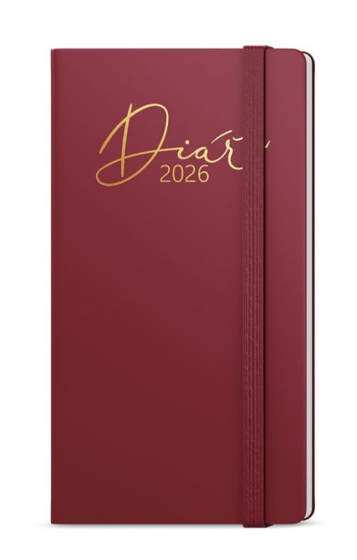 Týdenní diář 2026 Jakub Luxi kapesní bordó