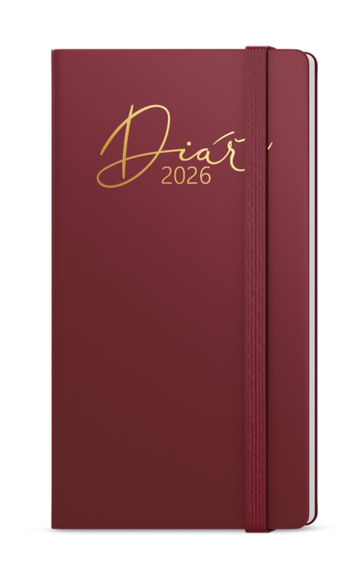 Týdenní diář 2026 Jakub Luxi kapesní bordó