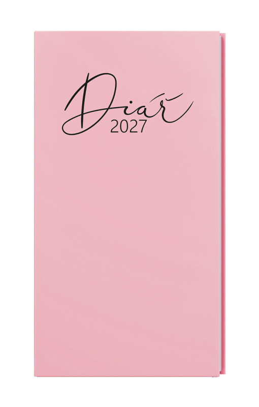 Týdenní diář 2027 Baloušek Jakub Pastel kapesní růžová