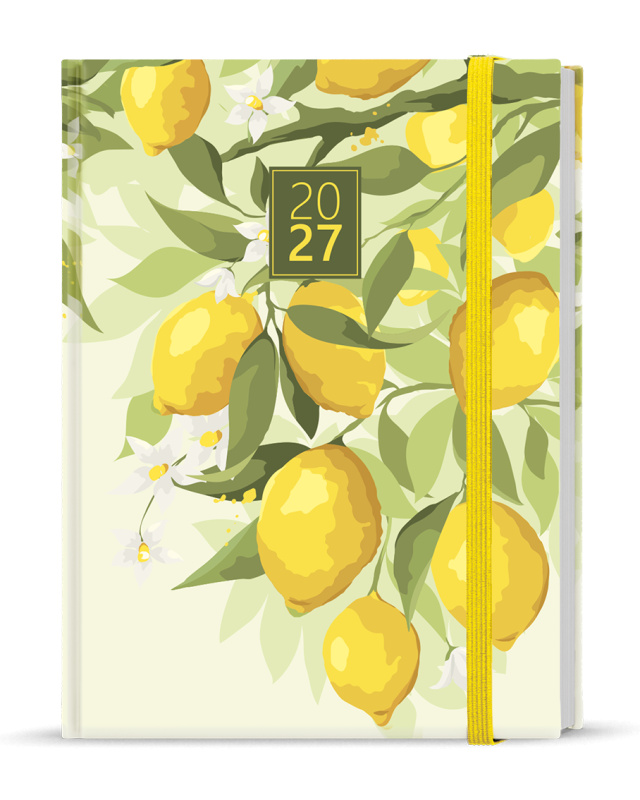 Týdenní diář 2027 Baloušek Prokop Lamino B6 Citron