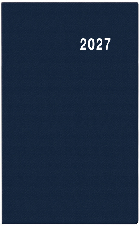 Týdenní diář 2027 Baloušek Gustav PVC modrá