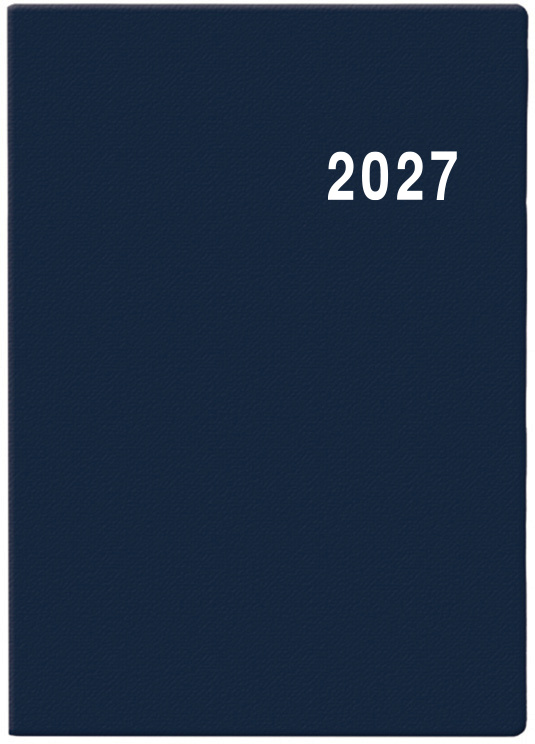 Týdenní diář 2027 Baloušek Ladislav PVC kapesní modrá
