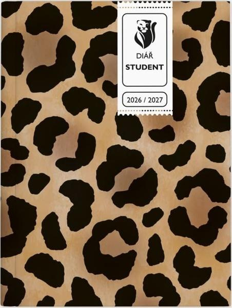 Týdenní diář 2027 Baloušek Student V8 lamino kapesní Leopard