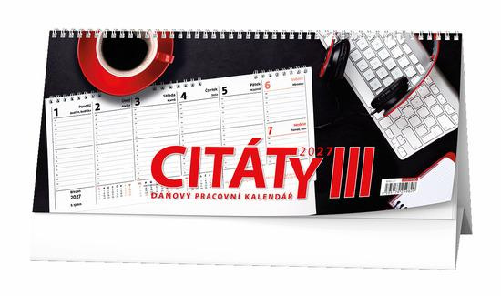 Stolní kalendář Baloušek 2027 Pracovní CITÁTY III