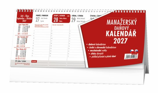 Stolní kalendář 2027 Baloušek Manažerský