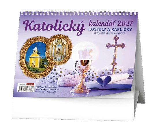 Stolní kalendář Baloušek 2027 Katolický kostely a kapličky