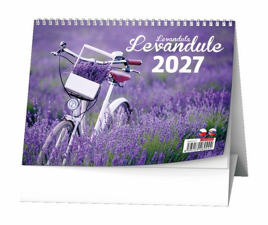 Stolní kalendář 2027 Baloušek Levandule