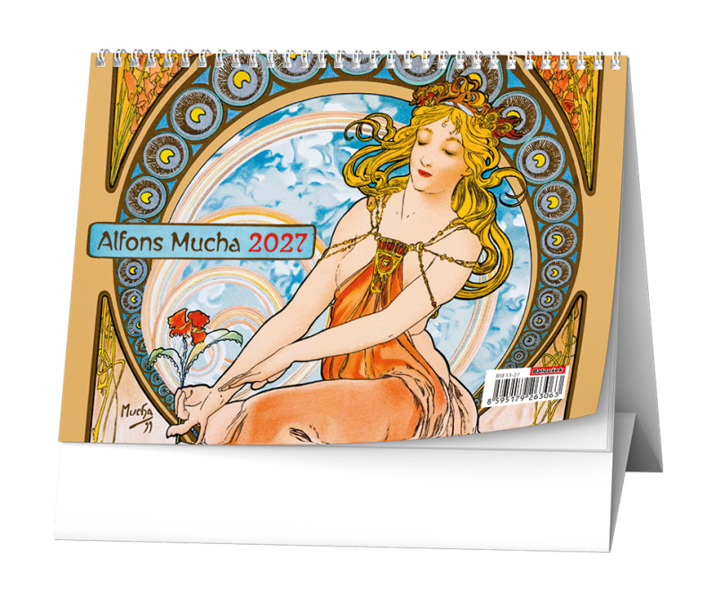 Stolní kalendář 2027 Baloušek Alfons Mucha