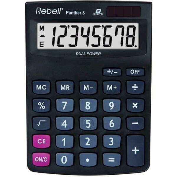kalkulačka Rebell Panther 8 BX RE-Panther 8 BX Černá