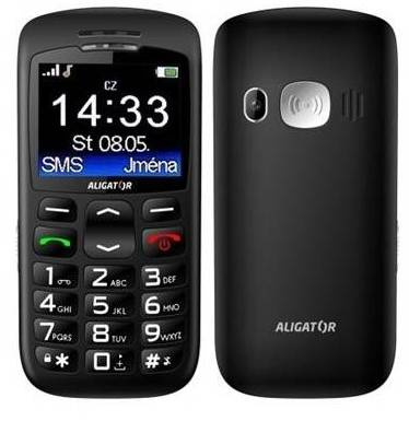 ALIGATOR A670 Senior černý + stol.nab.