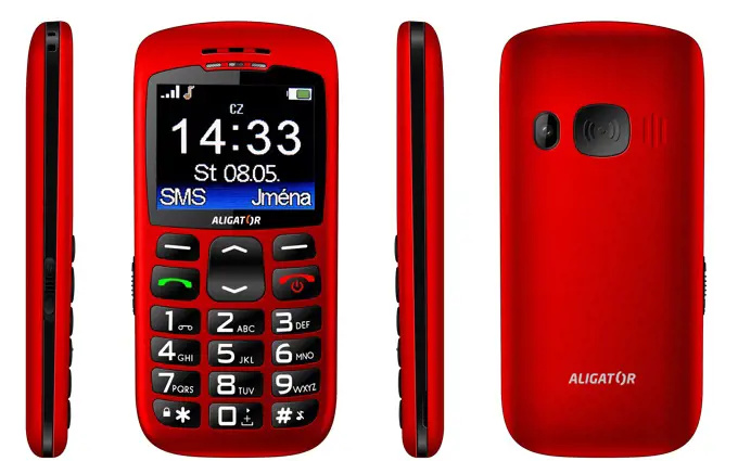 ALIGATOR A670 Senior Červená