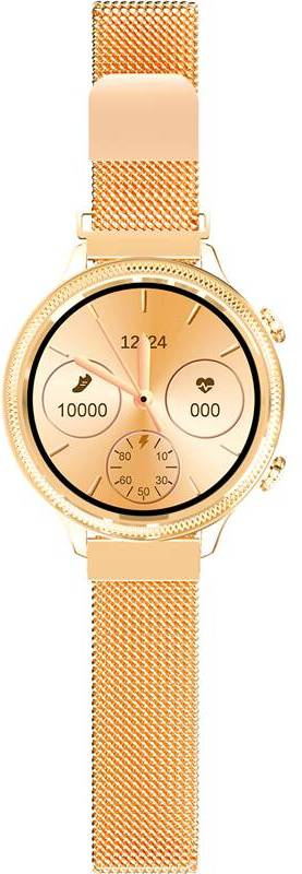 Chytré hodinky Aligator Lady Watch / 1,1" (2,8 cm) IPS LCD displej /  Bluetooth 5.0 / 240 x 240 px / zlatá Varianta: ivi1