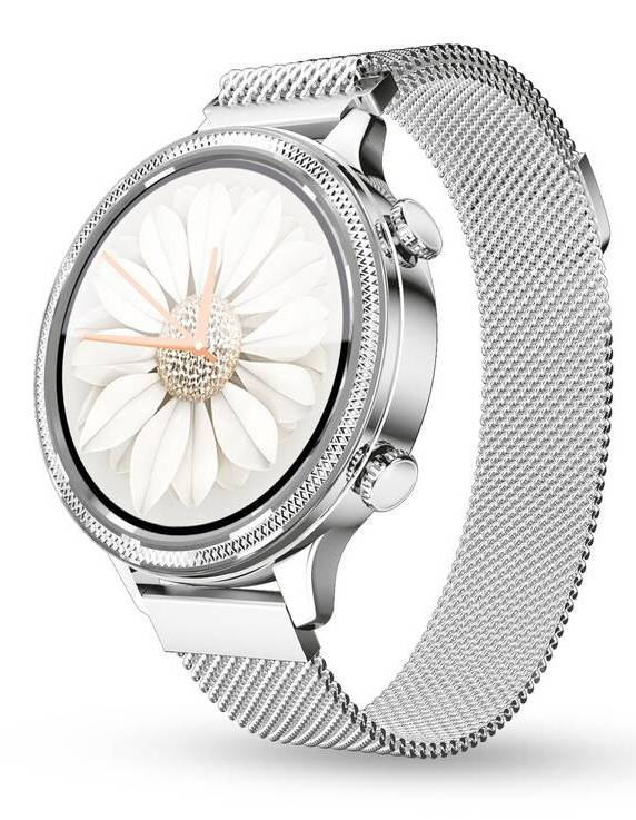Chytré hodinky Aligator Lady Watch (AW02SR) / 1,1" (2,8 cm) IPS LCD displej / Bluetooth 5.0 / 240 x 240 px / stříbrná Varianta: ivi1