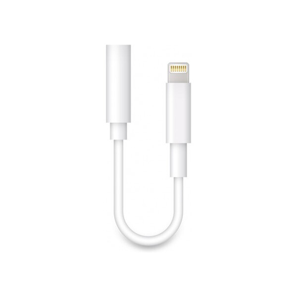 ALIGATOR audio adaptér Lightning / 3,5mm Jack bílý Bílá