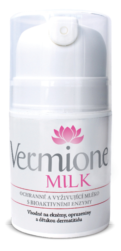 Vermione Milk, Ochranné a vyživující mléko s bioaktivními enzymy, 50ml