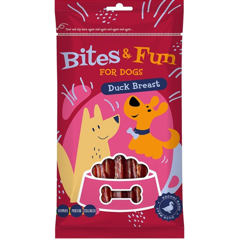Akinu Bites & Fun kachní prsíčka pamlsek pro psy