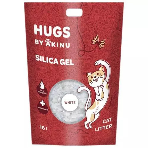 Akinu HAPPY CAT silika gel bílý stelivo pro kočky 16 l