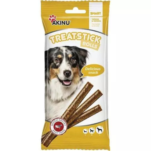 Akinu Treatstick pamlsky 12ks rolls beef tripe 120g