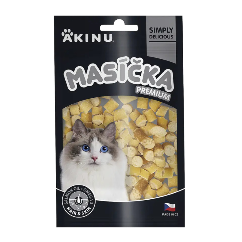 Akinu Masíčka Premium Hair & Skin pamlsek pro kočky