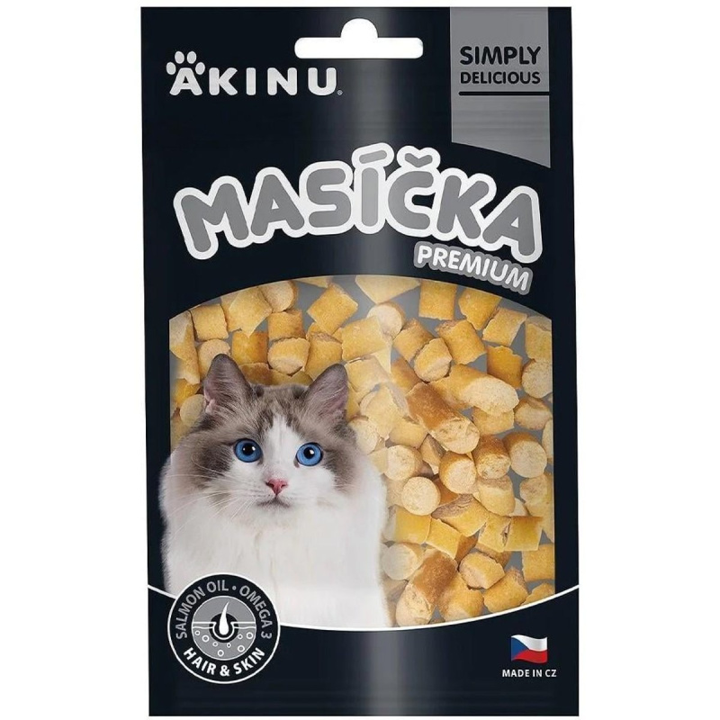 Akinu Masíčka Premium Hair & Skin pamlsek pro kočky