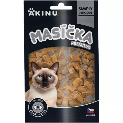 Akinu Masíčka Premium Heart & Eyes pamlsek pro kočky