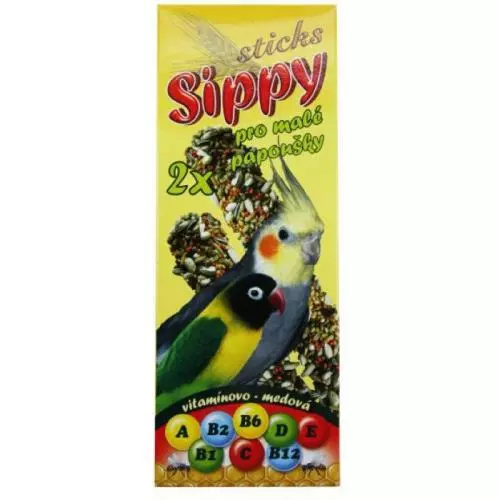 Akinu Sippy sticks pro papoušky vitamínovo-medová 120g
