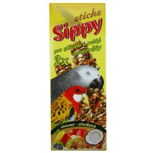 Akinu Sippy sticks pro papoušky ovocno-ořechová 120g