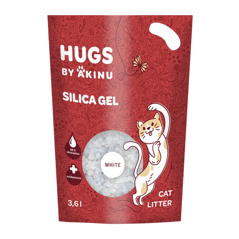 Akinu Happy Cat silikagel stelivo 3,6l white 1490g