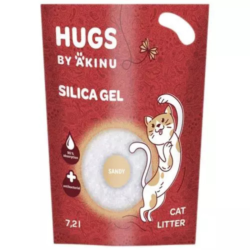 Akinu Happy cat podestýlka pro kočky jemná Sandy 7,2 l