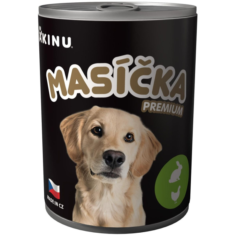 Akinu Masíčka Premium konzerva mleté s králičím konzerva pro psy