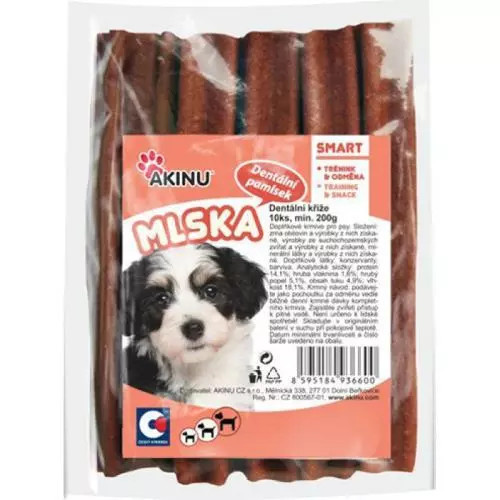 Akinu Mlska pamlsky dentální kříže 200g